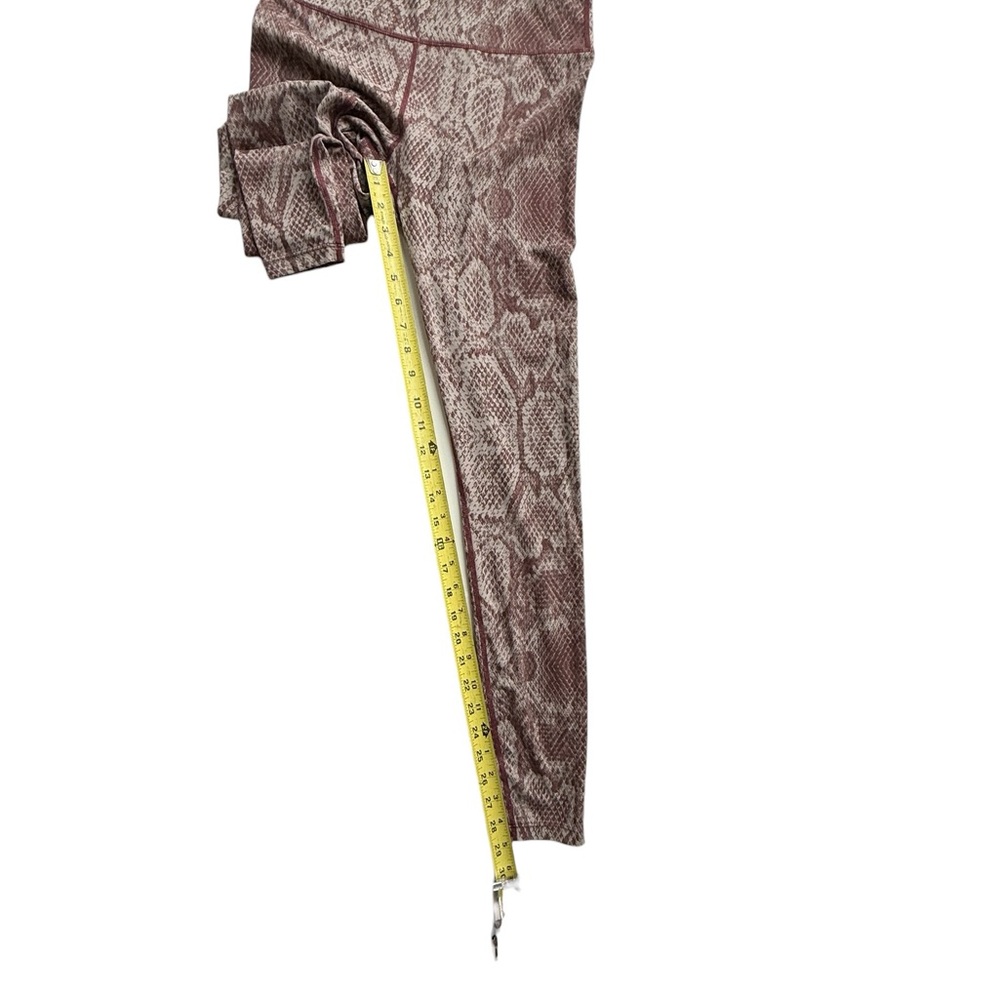 Varley Maroon Red Cream Snake Python Let's Go Hig… - image 3